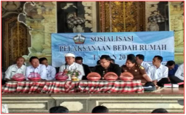 SOSIALISASI BEDAH RUMAH TAHUN 2017 DI DESA PENGOTAN
