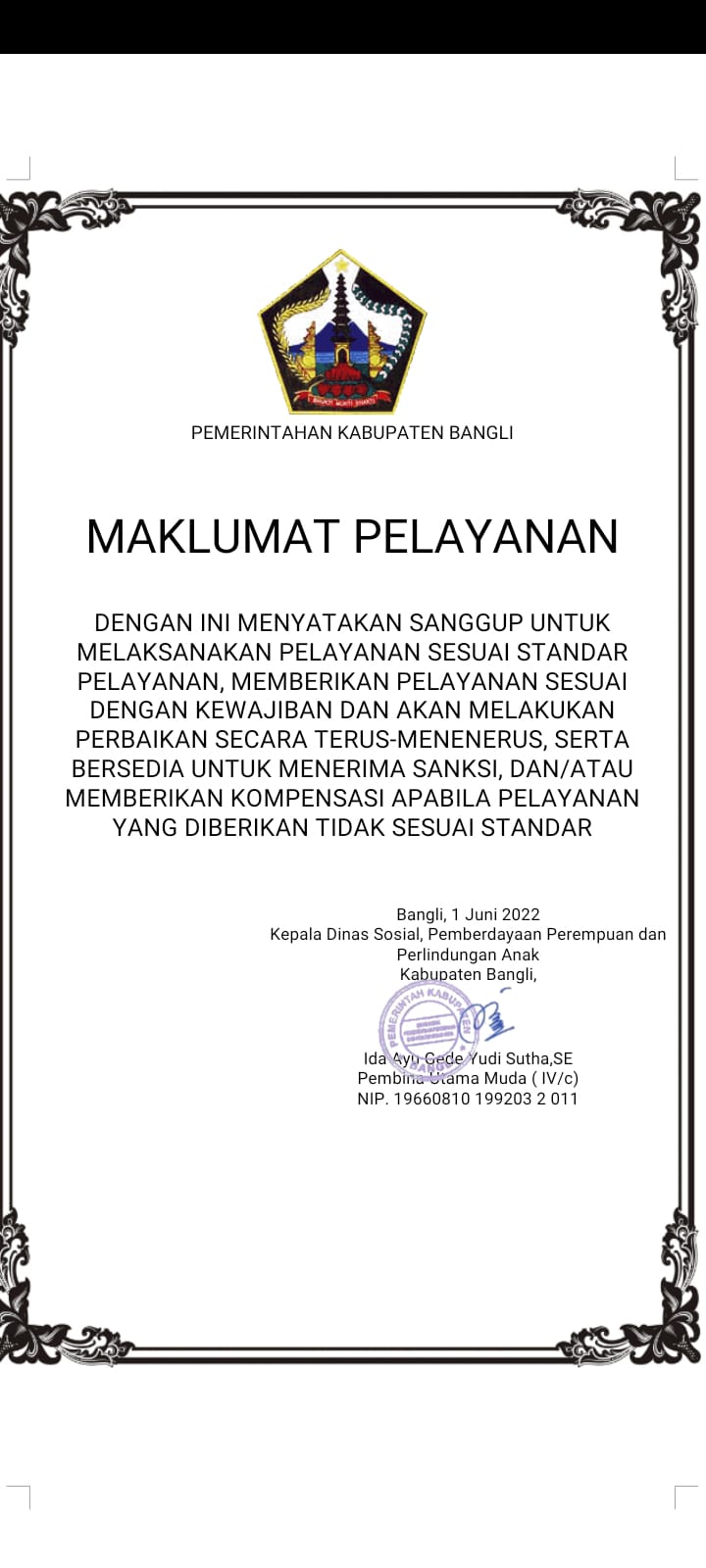 MAKLUMAT PELAYANAN