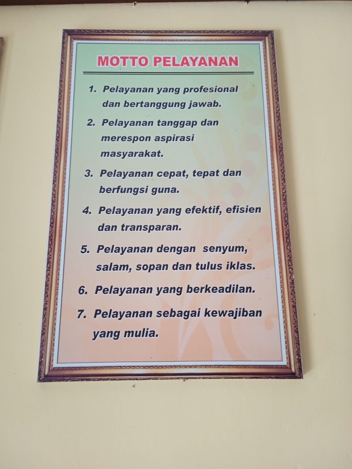 moto pelayanan