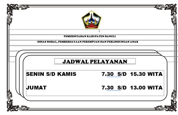 JADWAL PELAYANAN 